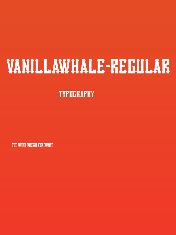 VanillaWhale-Regular Poster