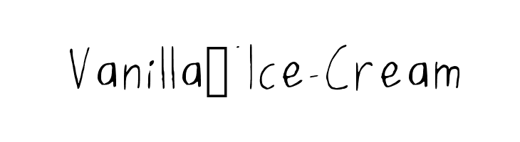 Vanilla_Ice-Cream  Скачать бесплатные шрифты