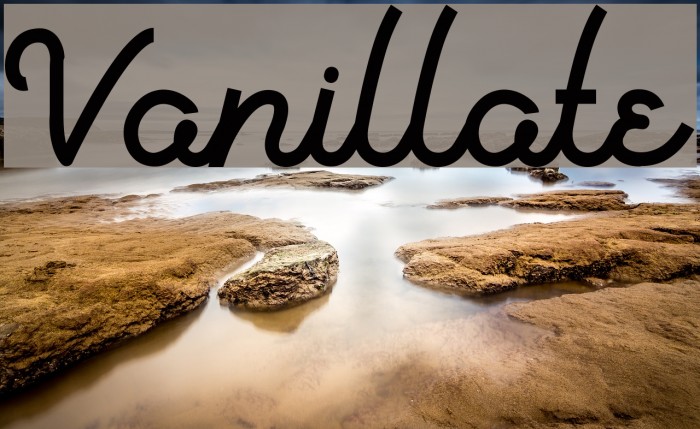 Vanillate Font examples