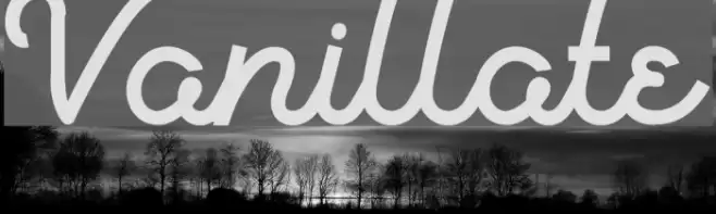 Vanillate Font examples