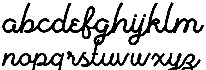 Vanillate Font LOWERCASE