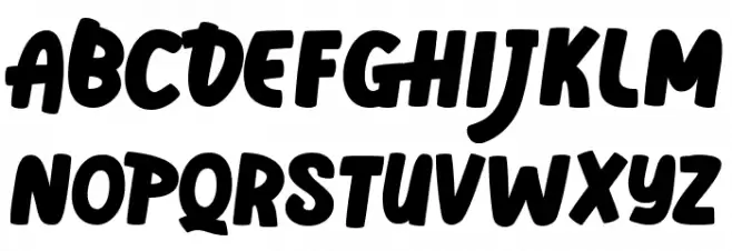 Vanily Schriftart Groß