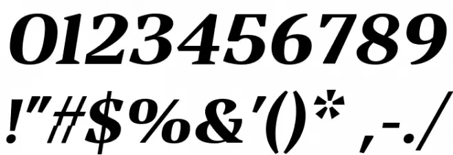 Vanio Trial Bold Italic Font OTHER CHARS