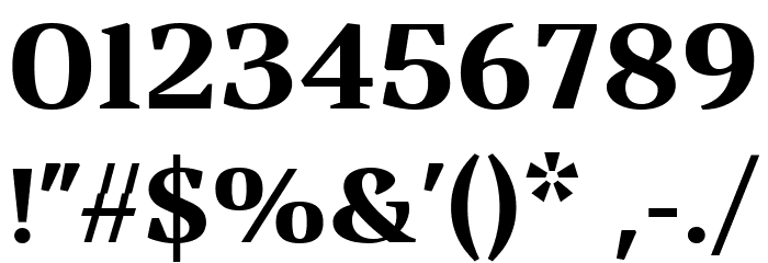 Vanio Trial Bold Font OTHER CHARS