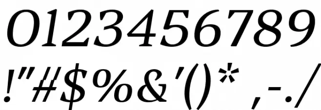 Vanio Trial Italic Font OTHER CHARS