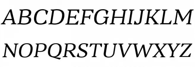 Vanio Trial Italic Font Litere mari