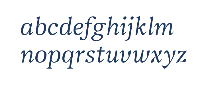 Vanio Trial Italic Lowercase