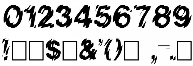 VanishInTheHeat Font OTHER CHARS