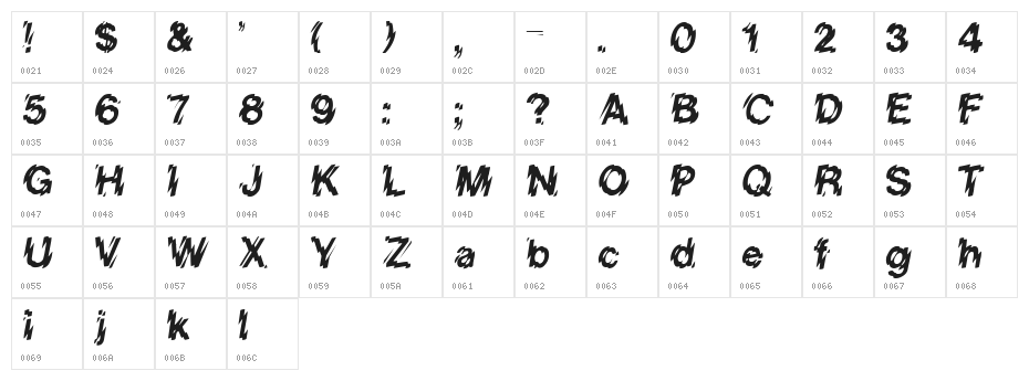 VanishInTheHeat Character Map