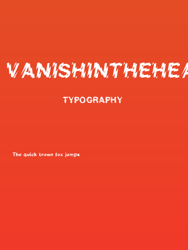 VanishInTheHeat Poster