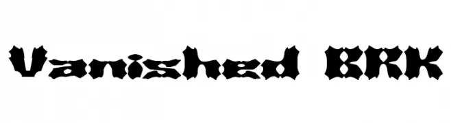 Vanished BRK  baixar fontes gratis