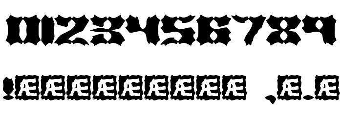 Vanished BRK Font OTHER CHARS