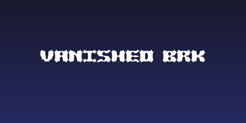 Vanished BRK Social Header