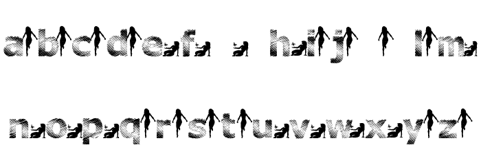 Vanished From Home Font LOWERCASE