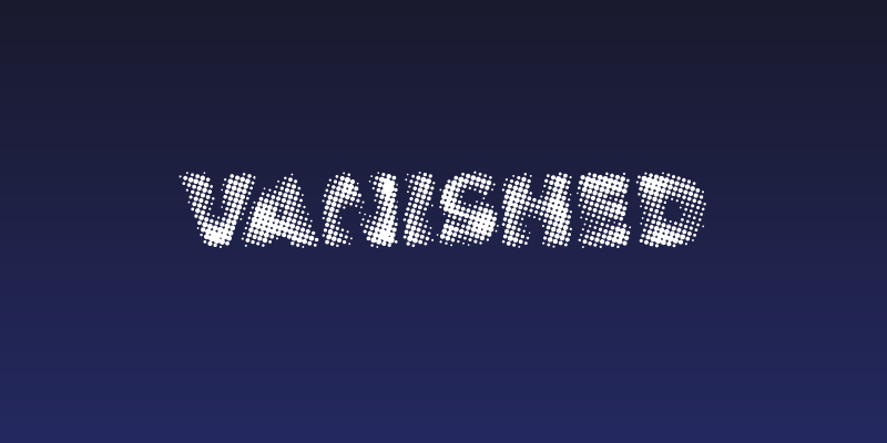 Vanished Social Header