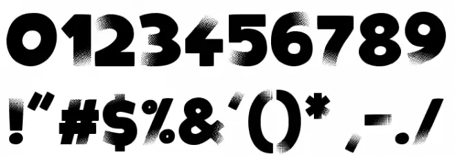 Vanishing Font OTHER CHARS