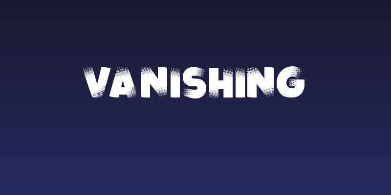 Vanishing Social Header