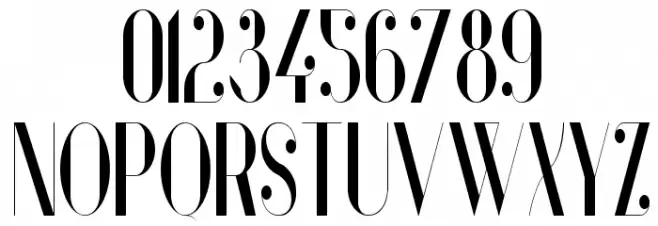 Vanity Bold Narrow Font OTHER CHARS