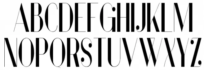 Vanity Bold Narrow Font UPPERCASE