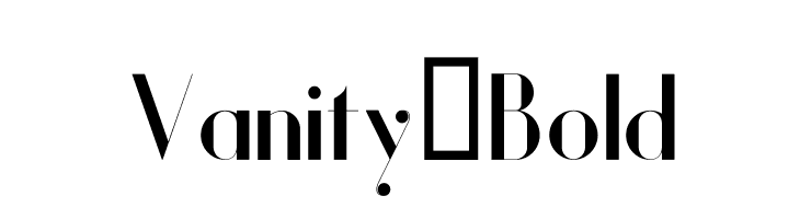 Vanity-Bold Fuentes