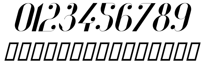 Vanity-BoldItalic Font OTHER CHARS