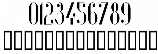 Vanity-BoldNarrow Font OTHER CHARS