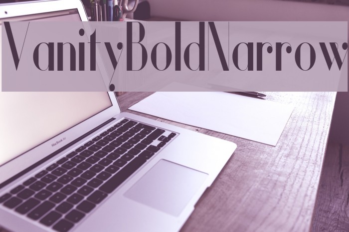 Vanity-BoldNarrow Fuentes examples