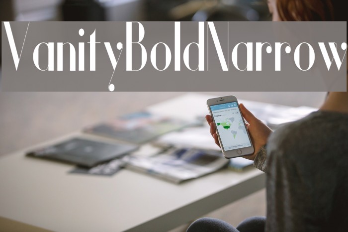 Vanity-BoldNarrow Fuentes examples