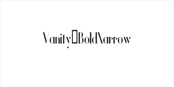 Vanity-BoldNarrow Logo