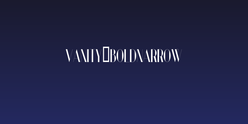Vanity-BoldNarrow Social Header