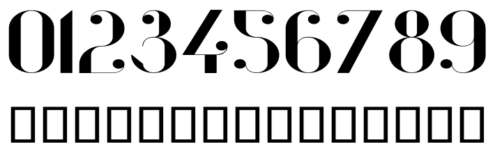 Vanity-BoldWide Font OTHER CHARS
