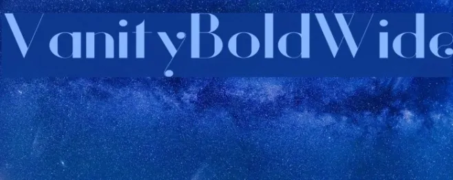 Vanity-BoldWide Example 1