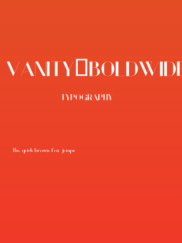 Vanity-BoldWide Poster