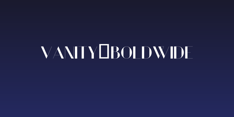 Vanity-BoldWide Social Header