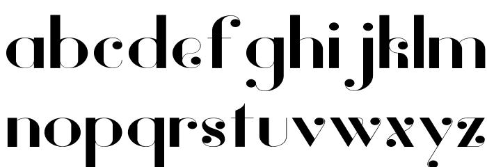 Vanity-BoldWide Font LOWERCASE