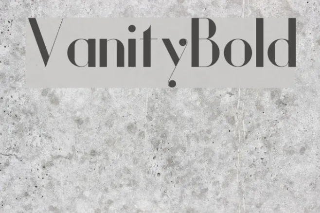 Vanity-Bold Example 2