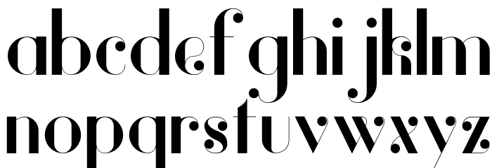 Vanity-Bold Font LOWERCASE