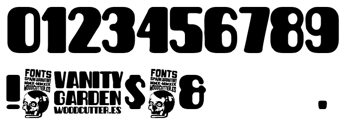 Vanity Garden Font OTHER CHARS