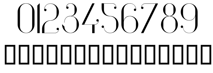 Vanity-Light Font OTHER CHARS