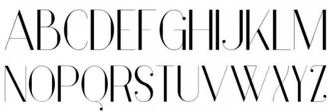 Vanity-Light Schriftart Groß