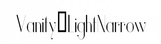 Vanity-LightNarrow  Fuentes Gratis Descargar