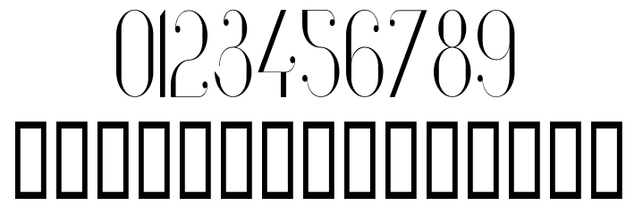 Vanity-LightNarrow Font OTHER CHARS