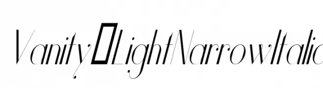Vanity-LightNarrowItalic  baixar fontes gratis