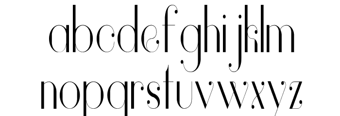 Vanity-LightNarrow Font LOWERCASE
