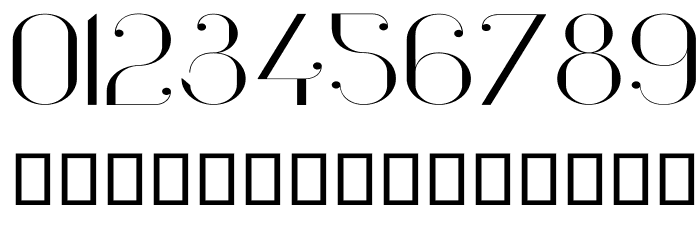 Vanity-LightWide Font OTHER CHARS