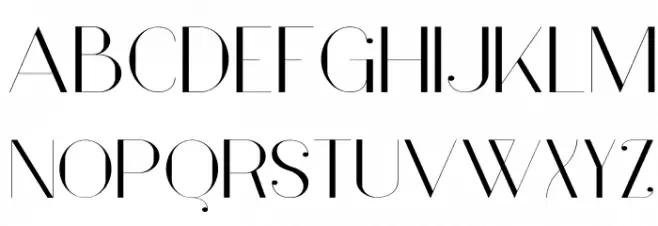 Vanity-LightWide Schriftart Groß