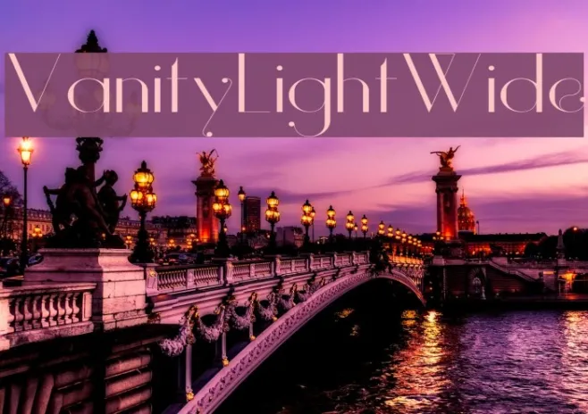 Vanity-LightWide Example 2