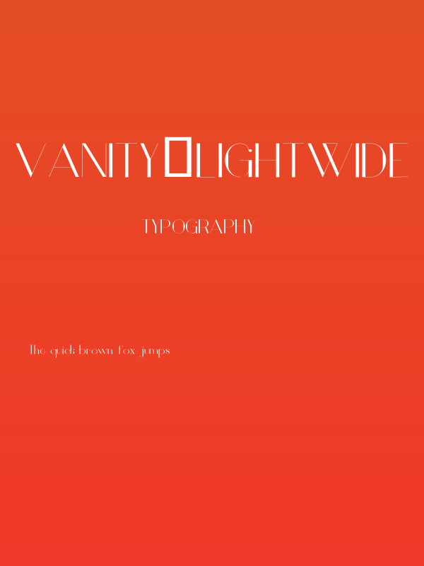 Vanity-LightWide Poster