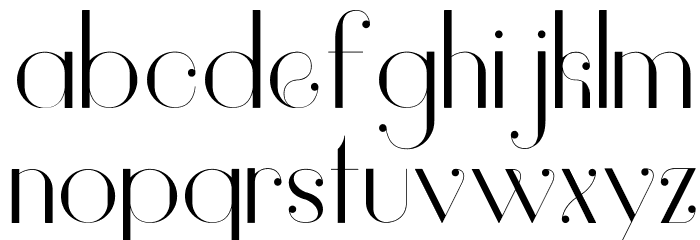Vanity-Light Font LOWERCASE