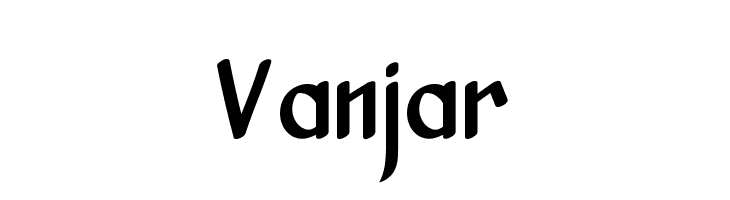 Vanjar  baixar fontes gratis